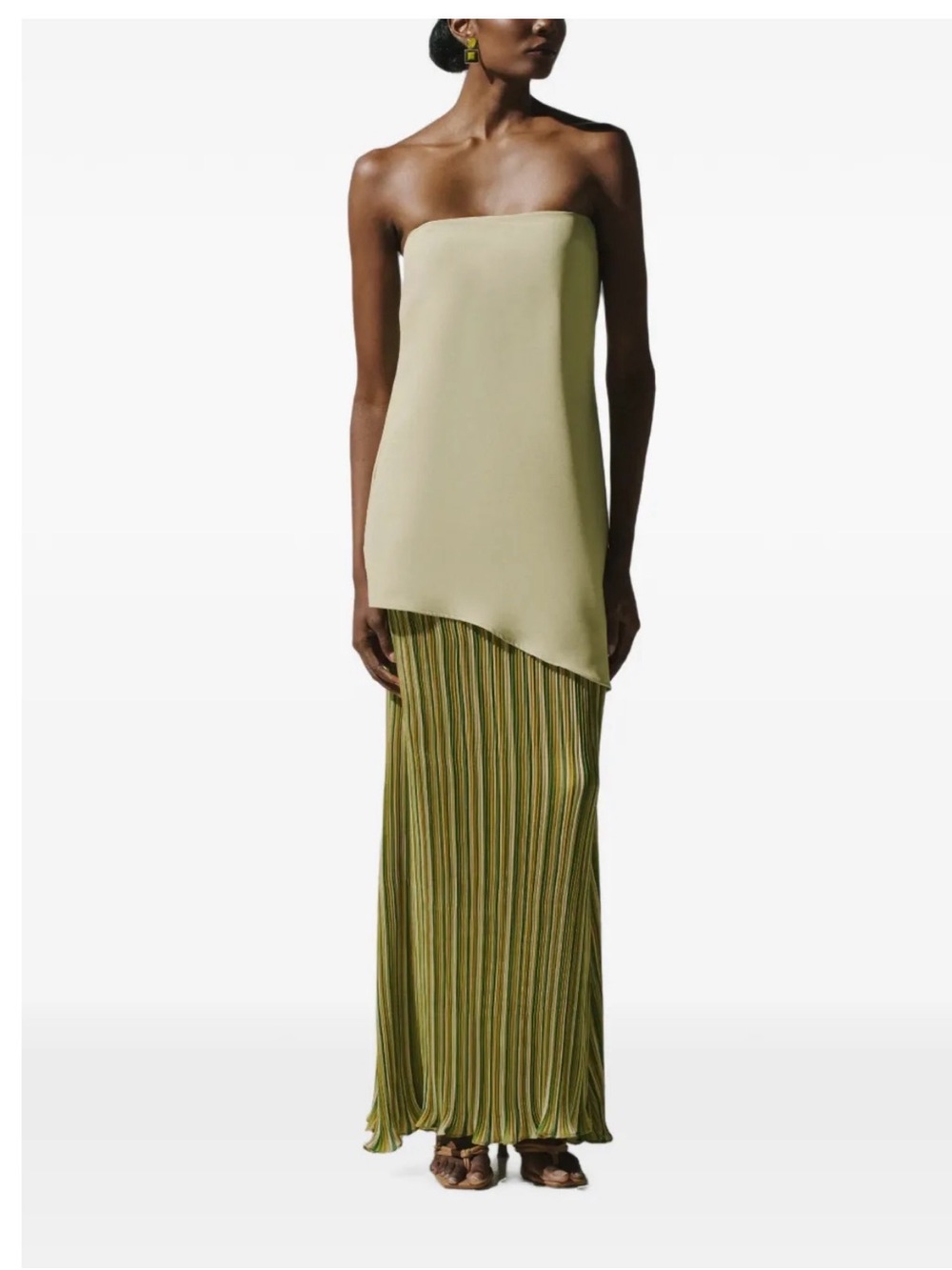 Baobab Collection Strapless Carla maxi dress in Limonata
